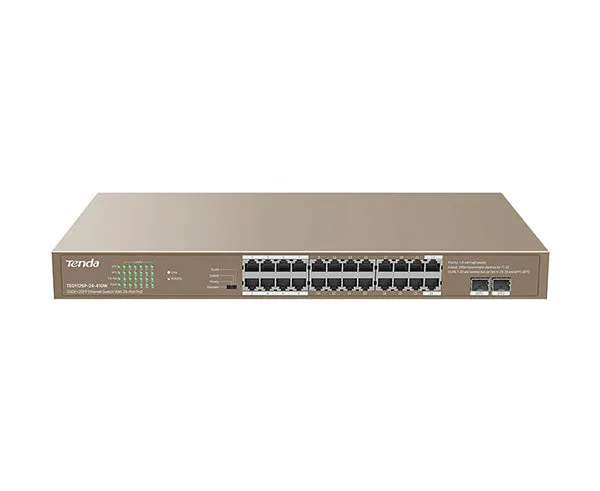 24GE 2SFP Ethernet Switch With 24-Port PoE