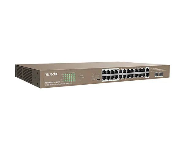 24GE 2SFP Ethernet Switch With 24-Port PoE