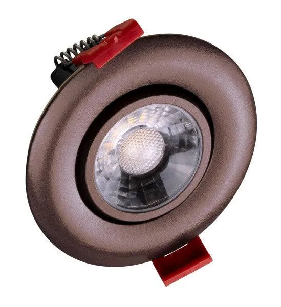 3-inch LED Gimbal Recessed Downlight in Oil-Rubbed Bronze, 5000K