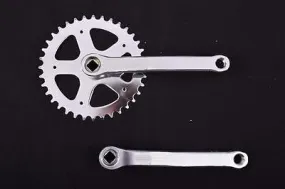 36 TEETH CHAINWHEEL CRANK SET 170mm CRANK CHROME SINGLE SPEED CRANKSET 3-32 NEW