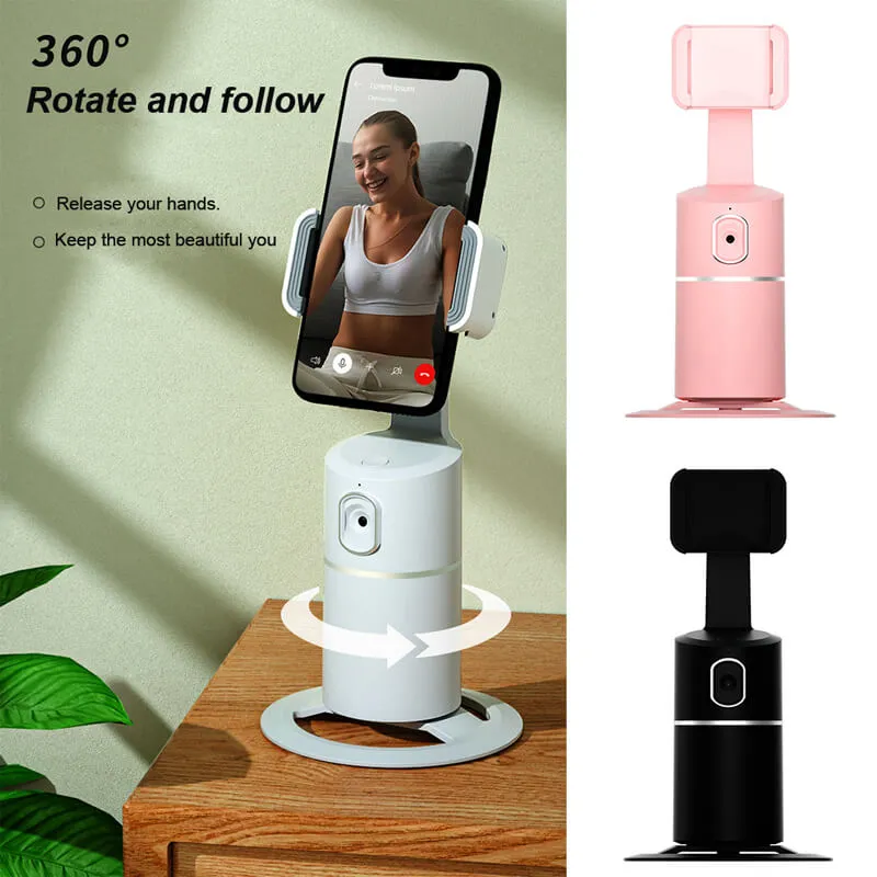 360° rotating intelligent tracking phone holder