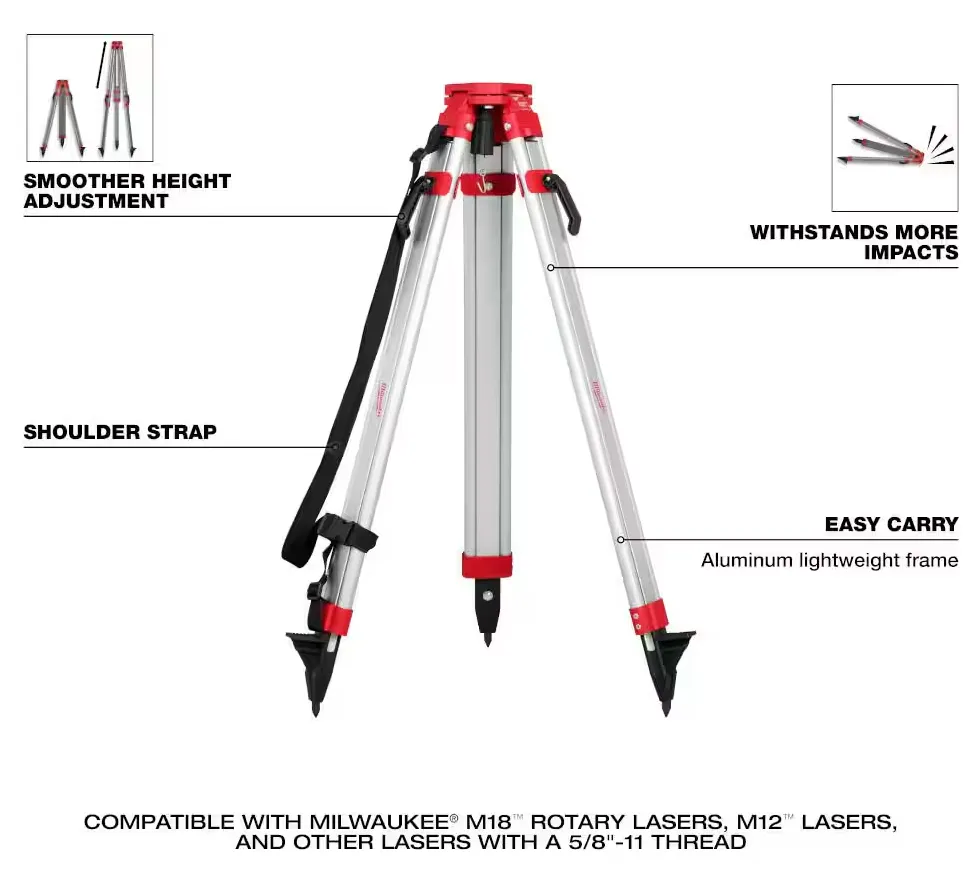 3701-21T Milwaukee M18 Fuel Exterior Rotary Laser Level Kit - 2000F