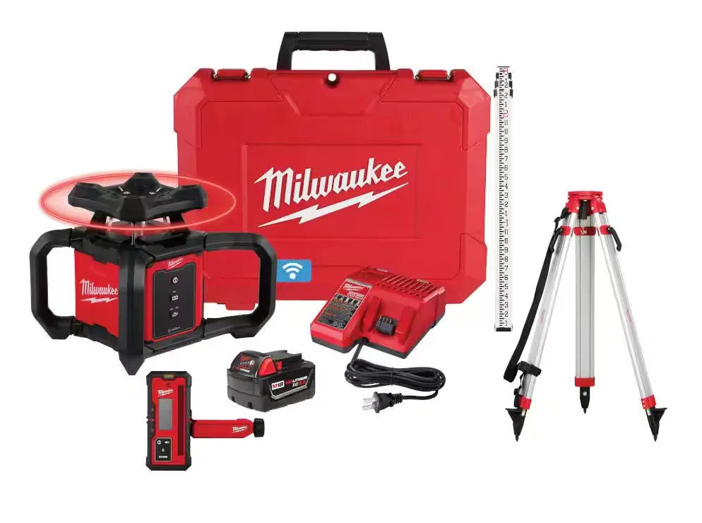 3701-21T Milwaukee M18 Fuel Exterior Rotary Laser Level Kit - 2000F