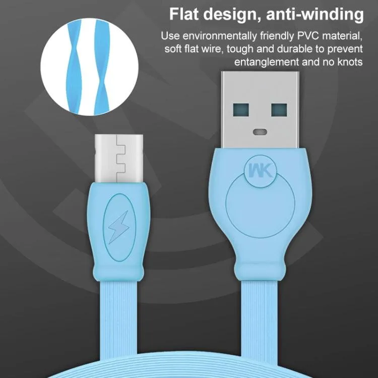 3m WK WDC-023m High-Speed Micro USB Charging Data Cable with 2.4A Fast Charge Capability