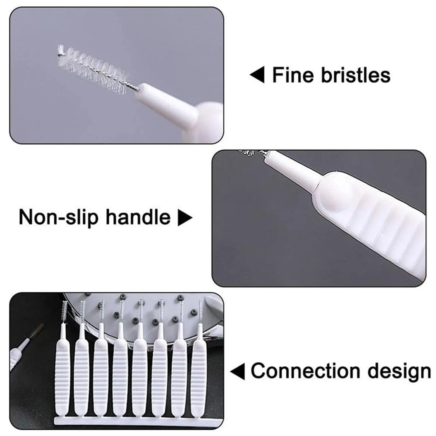 4985 10pcs Shower Nozzle Cleaning Brush, Reusable Multifunctional Shower Head Anti-Clogging Small Brush