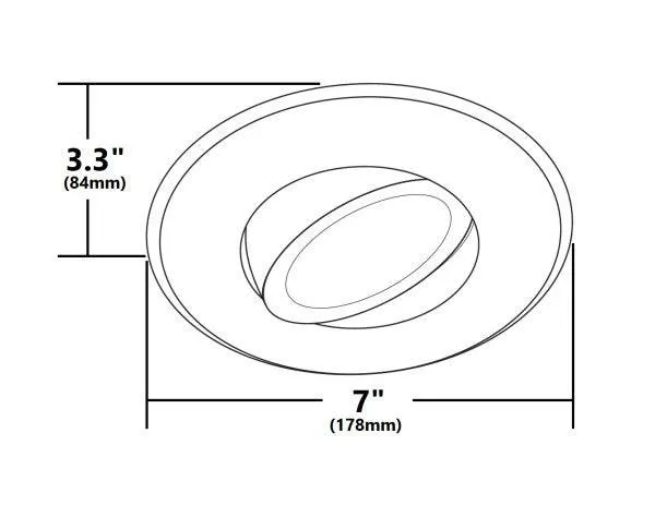 5/6 in. LED Gimbal Downlight Retrofit Kit, 2700K Oil-Rubbed Bronze