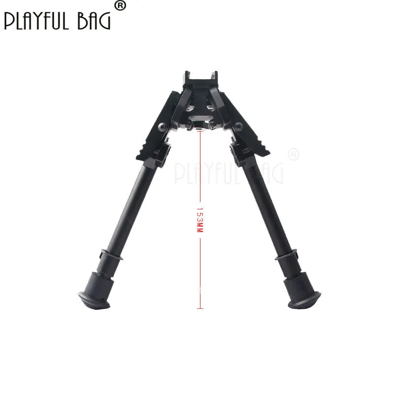 6 inches Bipod of toy gun Rifle tripod Detachable assembledCarbon fiber high-quality tactical tripod  telescopic support  6 inch 20mm card slot JD19