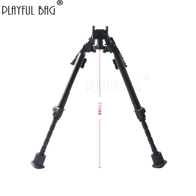 6 inches Bipod of toy gun Rifle tripod Detachable assembledCarbon fiber high-quality tactical tripod  telescopic support  6 inch 20mm card slot JD19