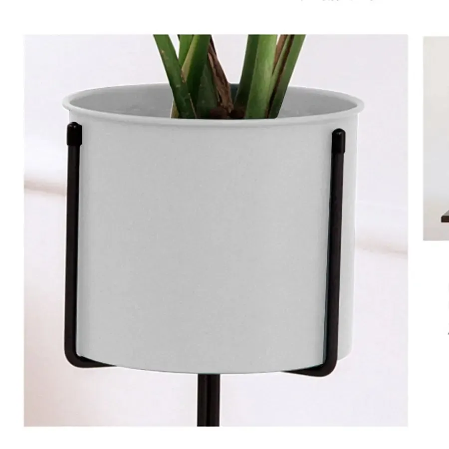 70cm Black & White Tripod Plant Stand