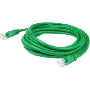 AddOn 7.5ft RJ-45 (Male) to RJ-45 (Male) Straight Green Cat6 UTP Copper PVC Patch Cable