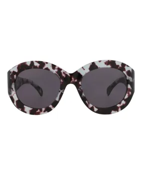 Alaia Round-Frame Acetate Sunglasses