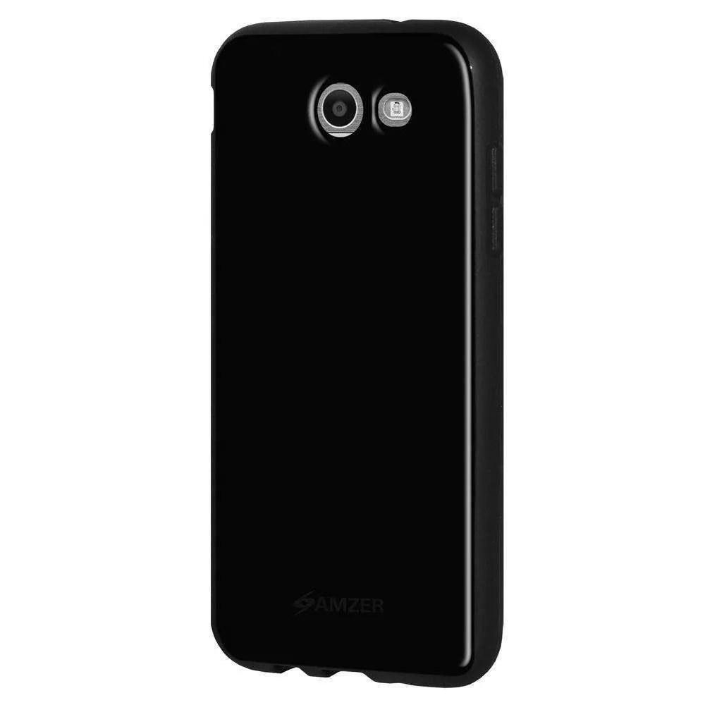 AMZER Soft Gel Pudding TPU Skin Case for Samsung Galaxy Amp Prime 2 - Black