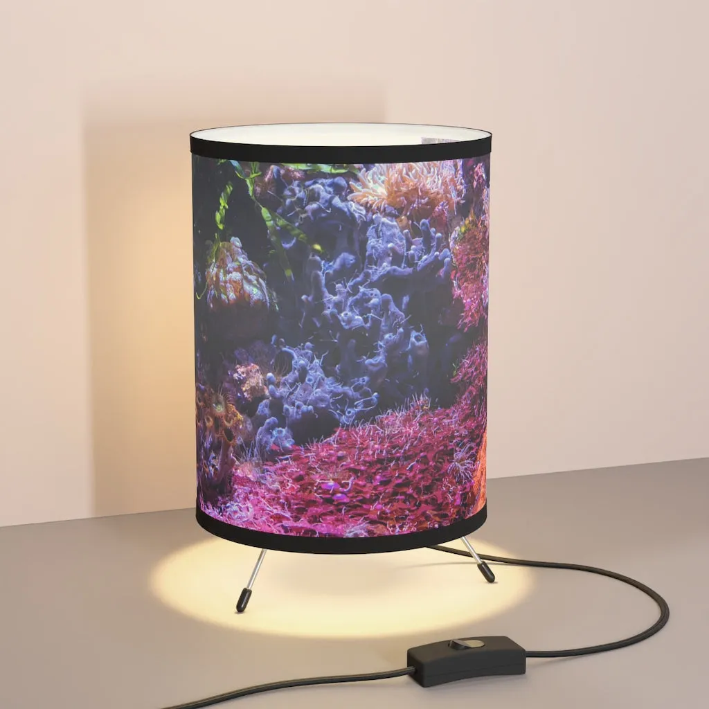 Aquarium Tripod Lamp with High-Res Printed Shade, US\CA plug