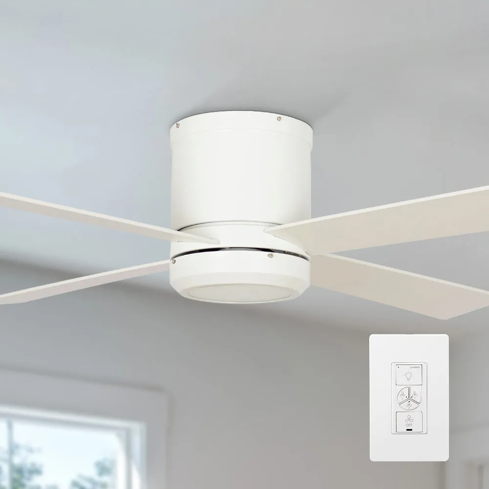 Arlo 52 inch Low Profile Smart Ceiling Fan with LED Light and Smart Wall Switch