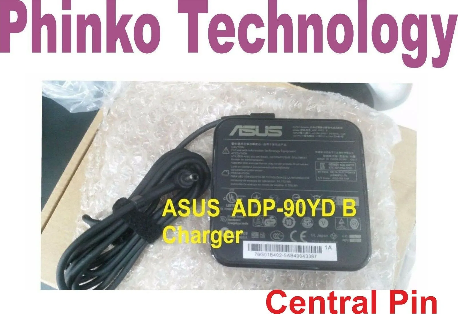 ASUS  19V 4.74A  SQUARE Charger Original 4.5*3.0mm with Central Pin