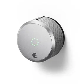 August AUG-SL-CON-S03 Silver Smart Lock Pro, 3rd Generation-Dark Gray, Apple HomeKit Compatible and Z-Wave Plus Enabled