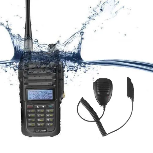 Baofeng GT-3WP Waterproof Two Way Radio   Speaker Mic [DISCONTINUED]