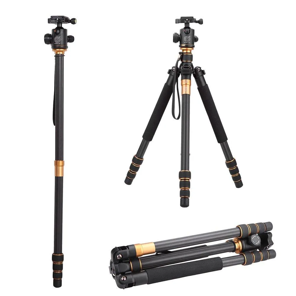 Beike QZSD Q999C Carbon Fibre Tripod/Monopod with Ball Head