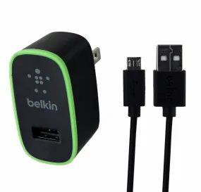 Belkin (F8M667tt04-BLK) 2.1 Amp 4ft Charger &Cable for Micro USB Devices - Black