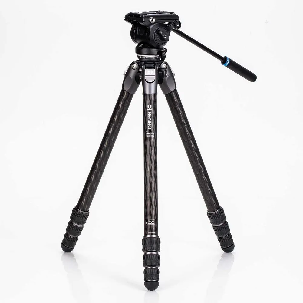 Benro Tortoise Carbon Fiber 3 Series Tripod System with S4Pro Video Head