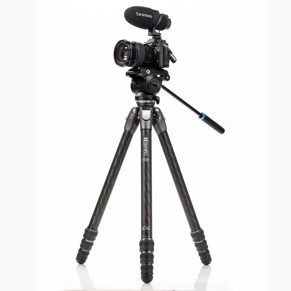 Benro Tortoise Carbon Fiber 3 Series Tripod System with S4Pro Video Head