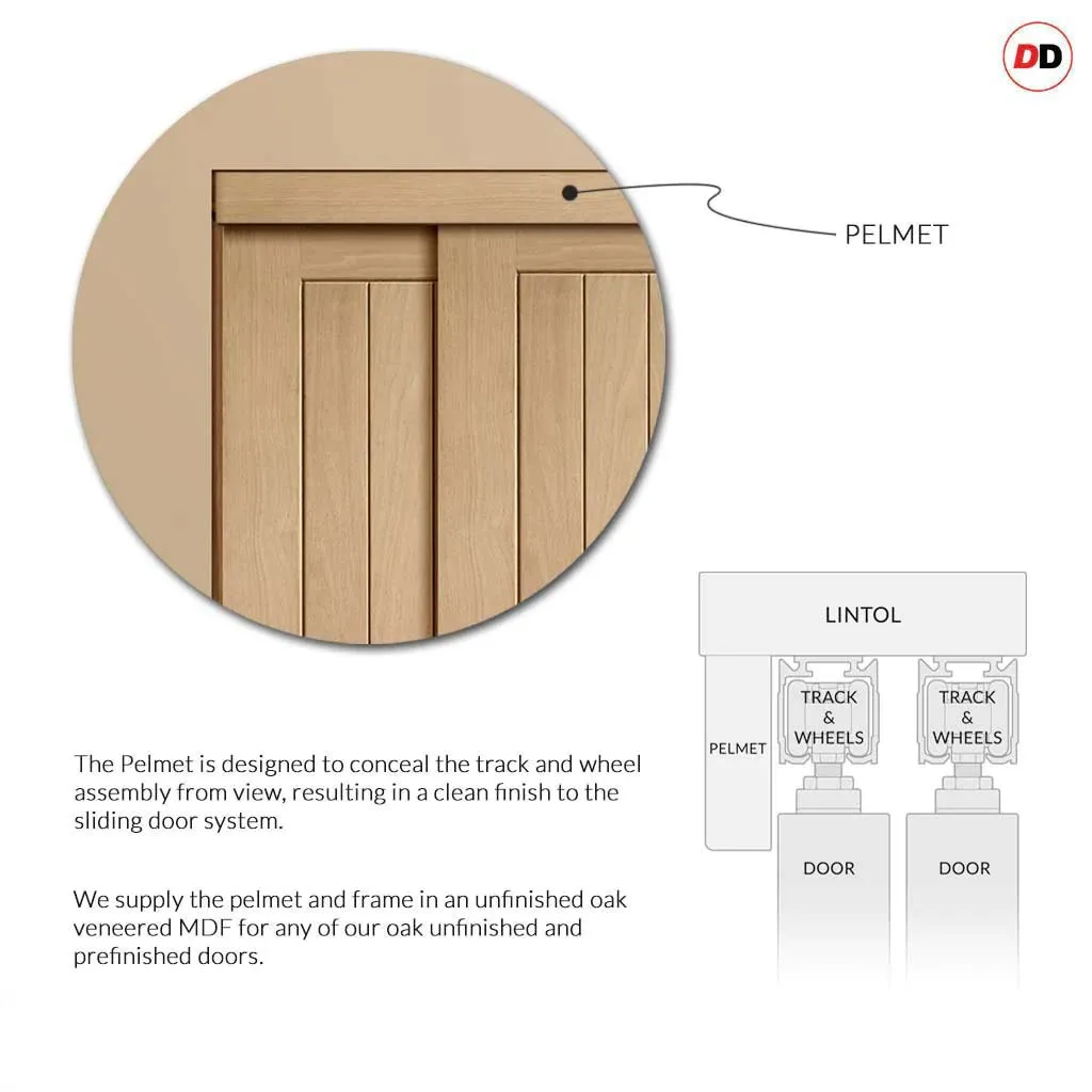 Bespoke Suffolk Oak 6 Pane Glazed 3 Door Maximal Wardrobe and Frame Kit - Prefinished