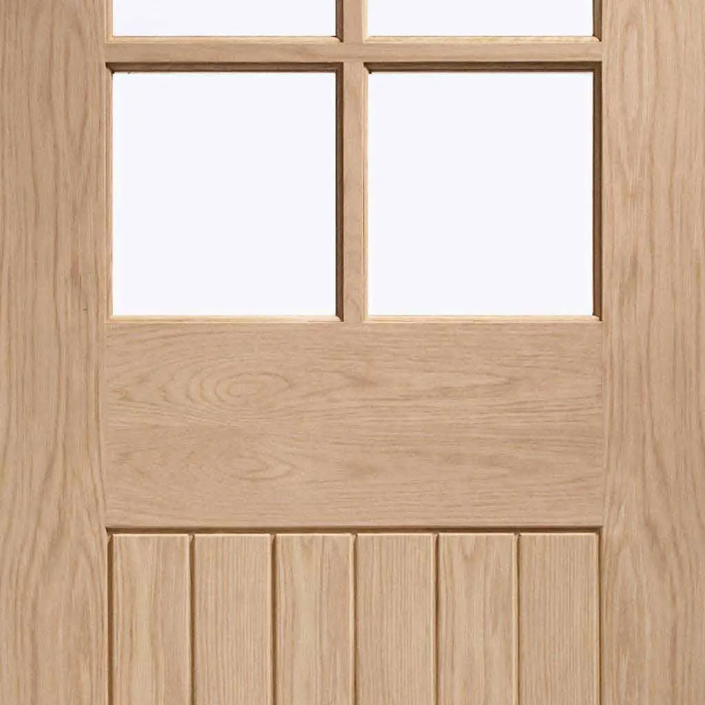 Bespoke Suffolk Oak 6 Pane Glazed 3 Door Maximal Wardrobe and Frame Kit - Prefinished