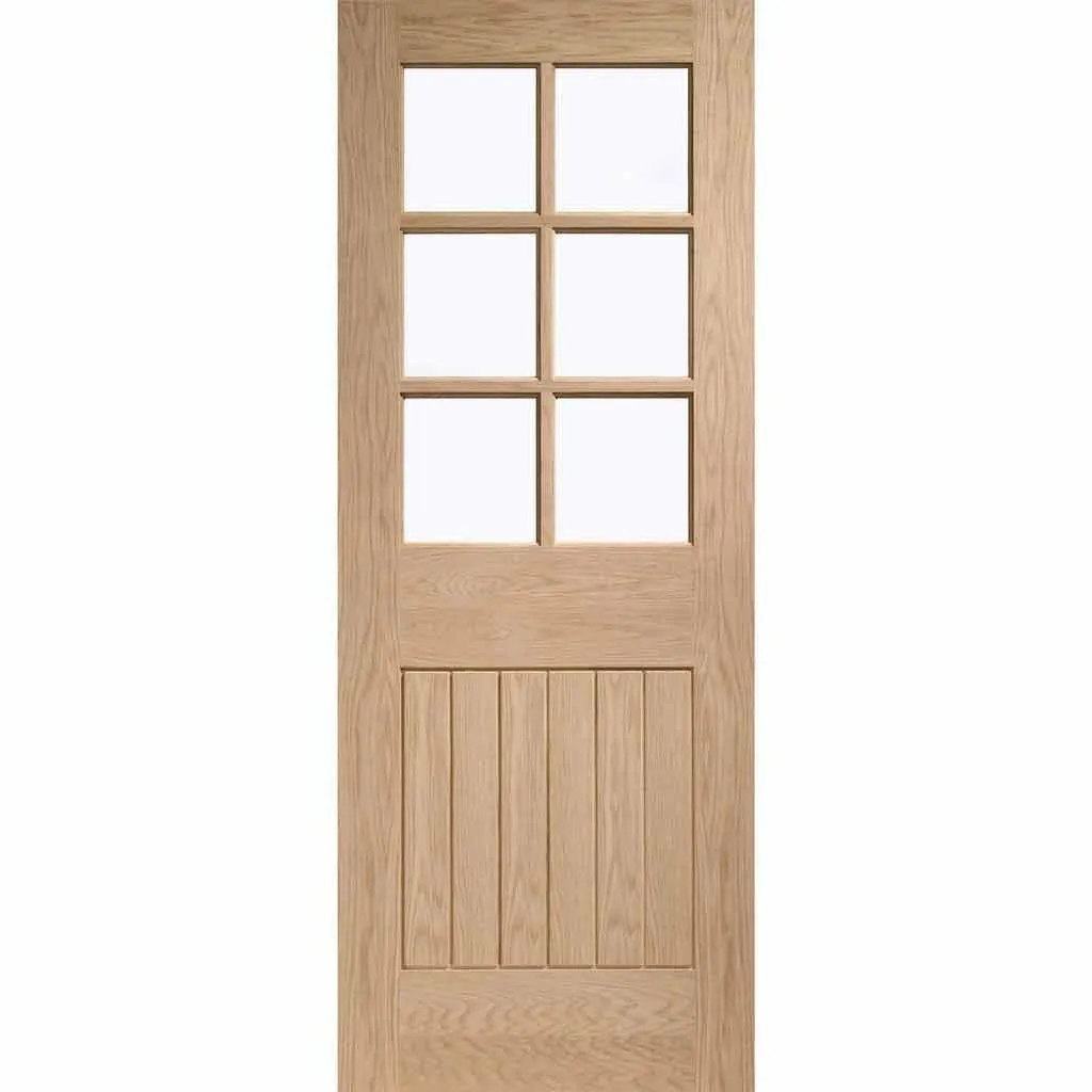 Bespoke Suffolk Oak 6 Pane Glazed 3 Door Maximal Wardrobe and Frame Kit - Prefinished