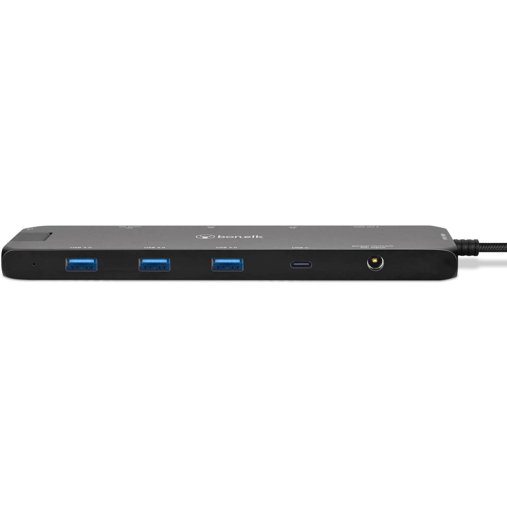 Bonelk Long-Life 12-in-1 USB-C Multiport Slim Powered Hub (Black)