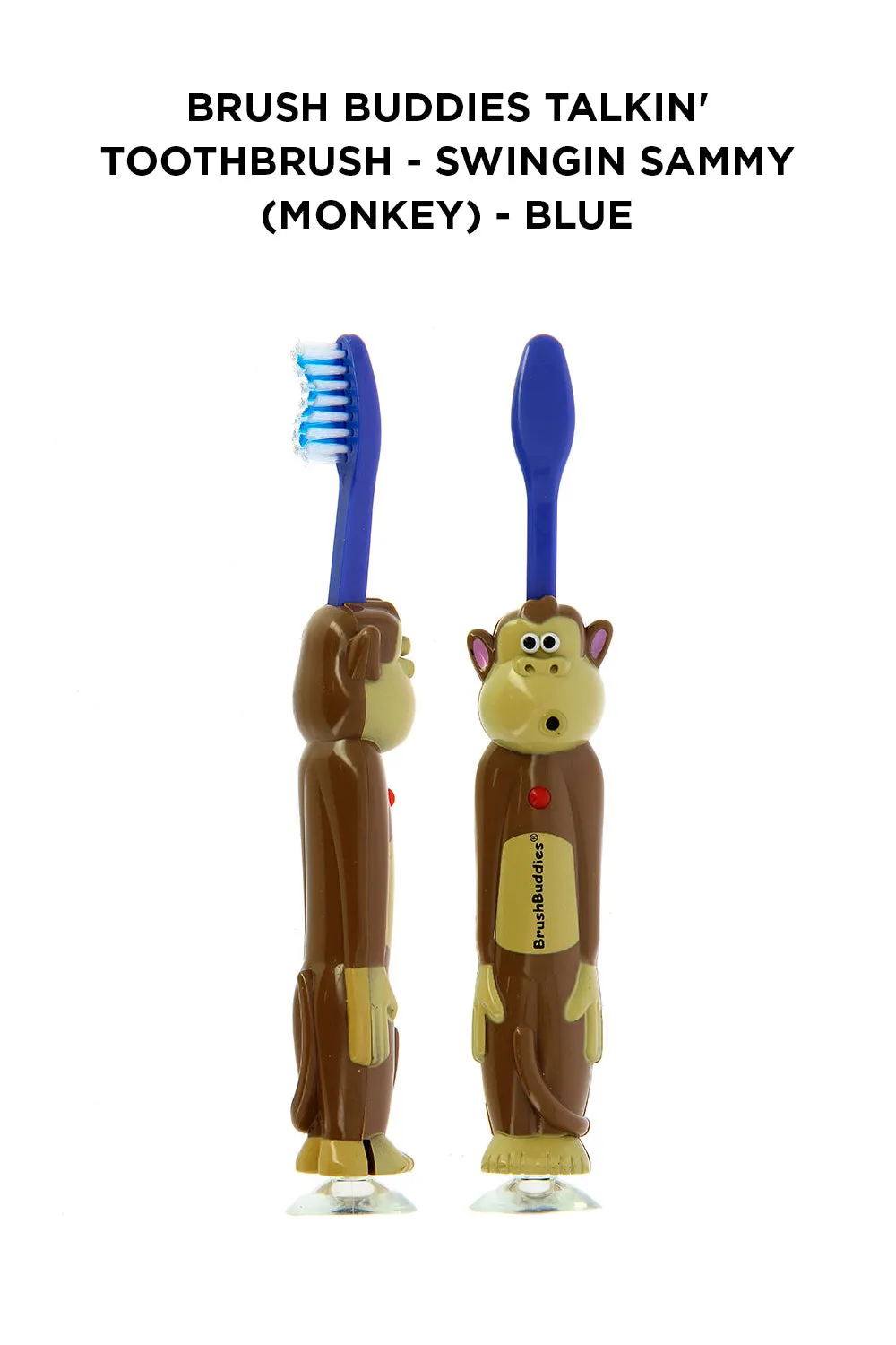 Brush Buddies Talkin' Toothbrush - Swingin Sammy (Monkey) -Blue