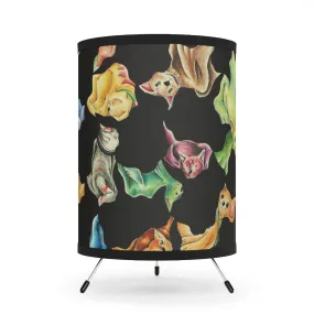 Cat Pattern Tripod Lamp with High-Res Printed Shade, US/CA plug