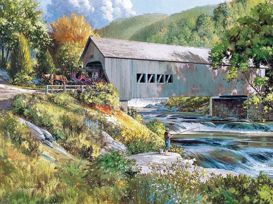 Cobble Hill 275 Piece Easy Handling Puzzle - Covered Bridge