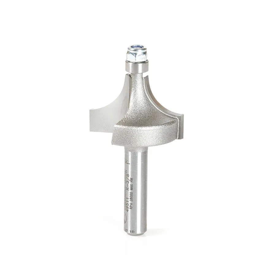 Corner Rounding Router Bit | 3⁄8 Radius x 1 Dia x 5⁄8 x 1⁄4"Shank | 49511 | 738685495117