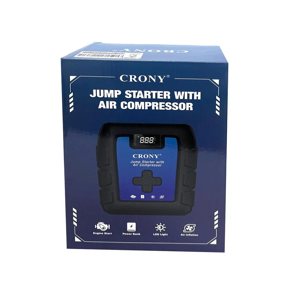 CRONY B03 Jumper Starter Car Charger jump Starter & Wireless Inflator Pump