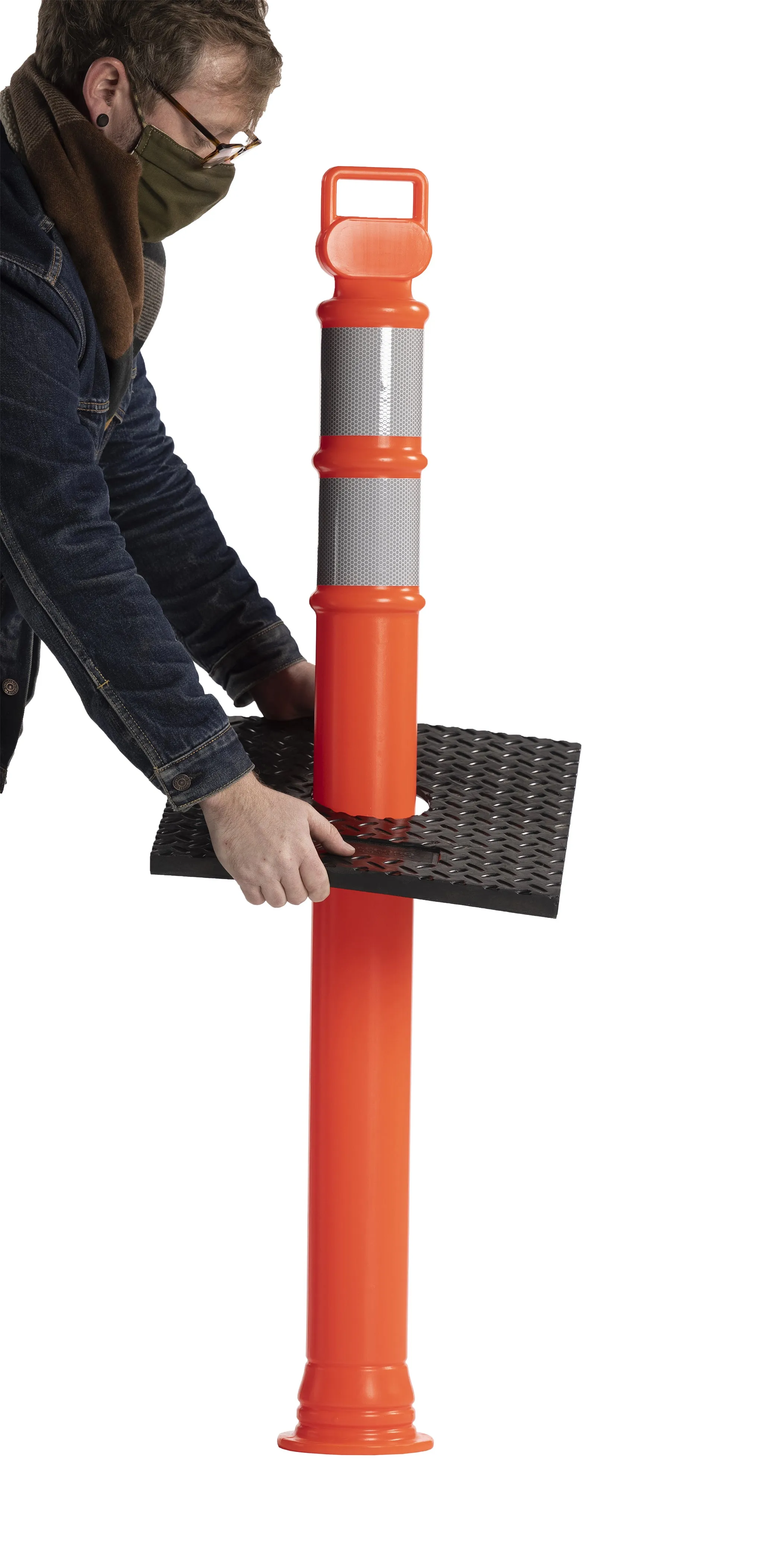 Delineator Post with Base, 49 in. - Trafford Industrial