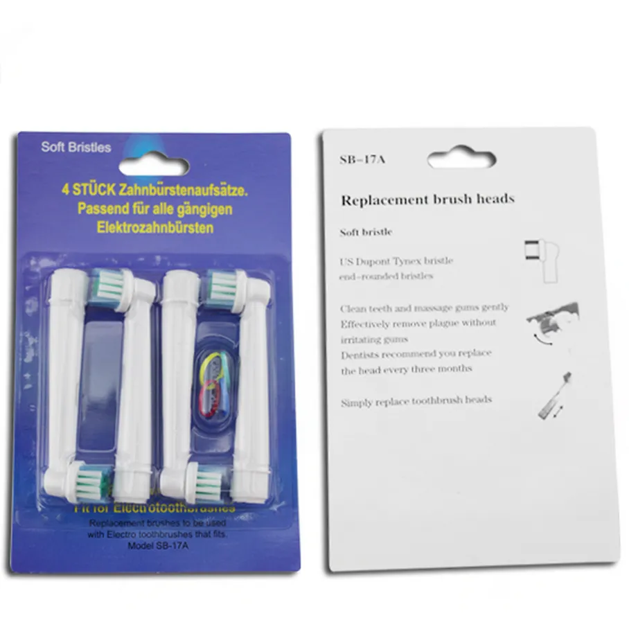 Electric Toothbrush Head Replacement (Pack of 4pcs)