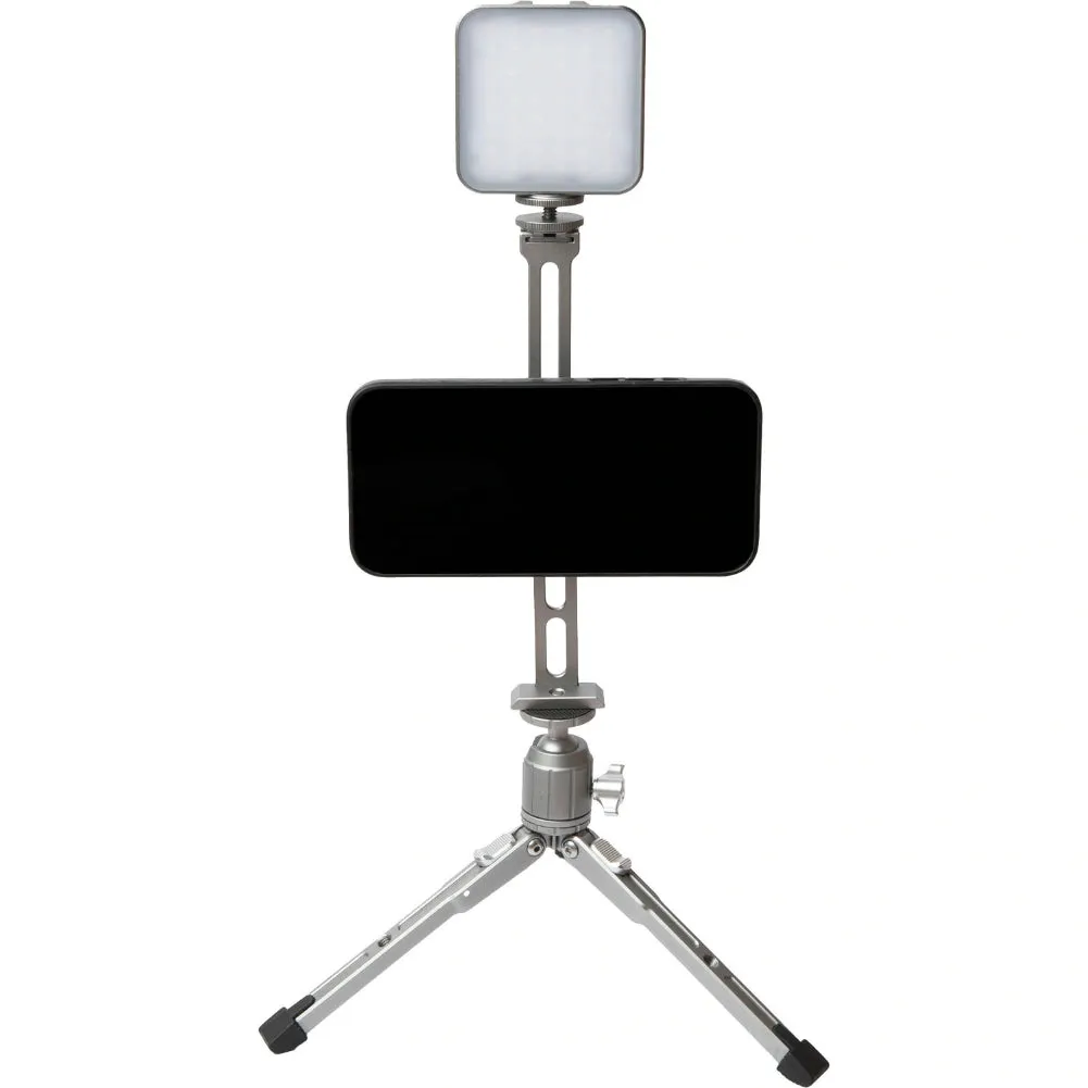 Explorer MX-KIT Magnetic Tripod Phone Mount for MagSafe with Table Top Tripod and LED