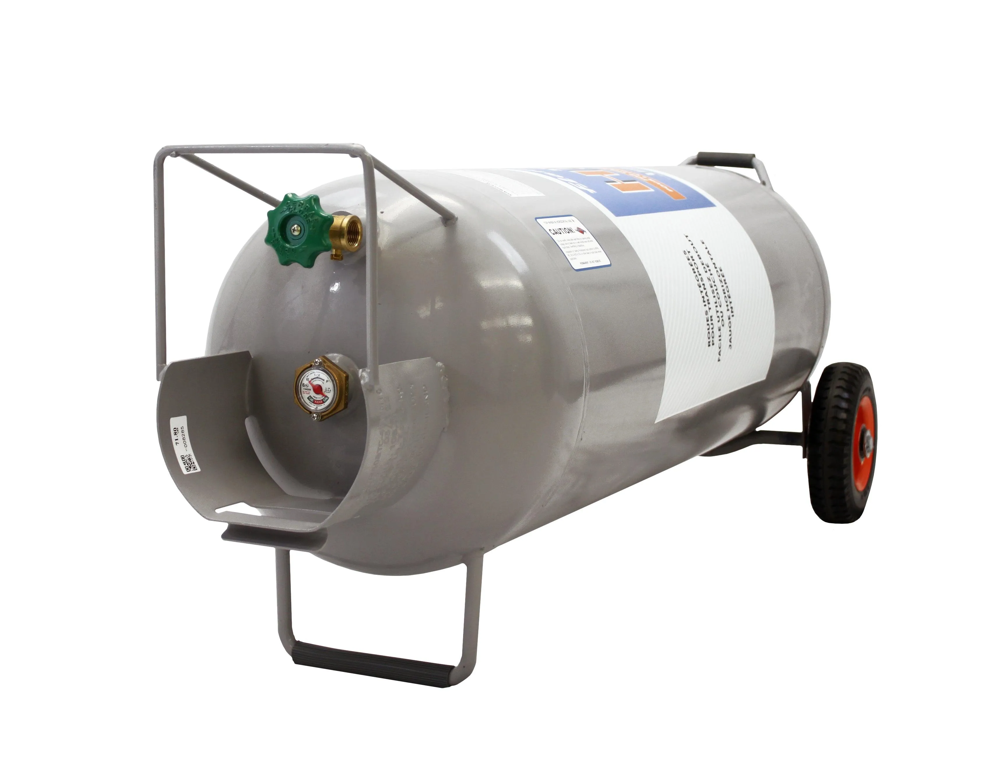 Flame King 100lb Horizontal & Vertical Propane Cylinder with POL & Wheels