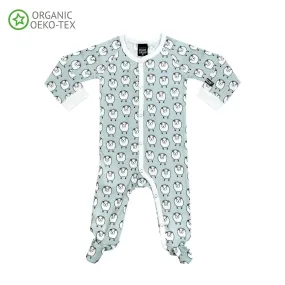 Footed Pajamas Sheep Newborn Steel