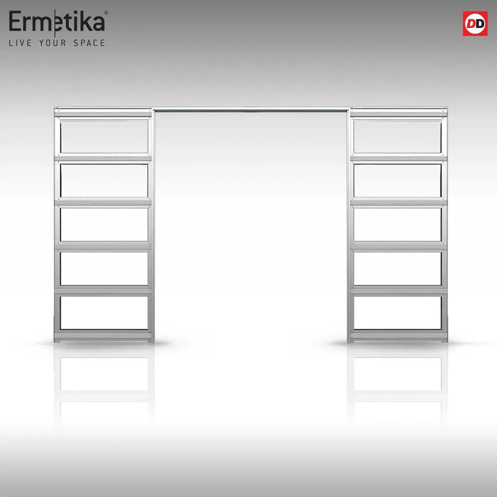 Handmade Eco-Urban® Isla 6 Panel Double Absolute Evokit Pocket Door DD6429 - Colour & Size Options