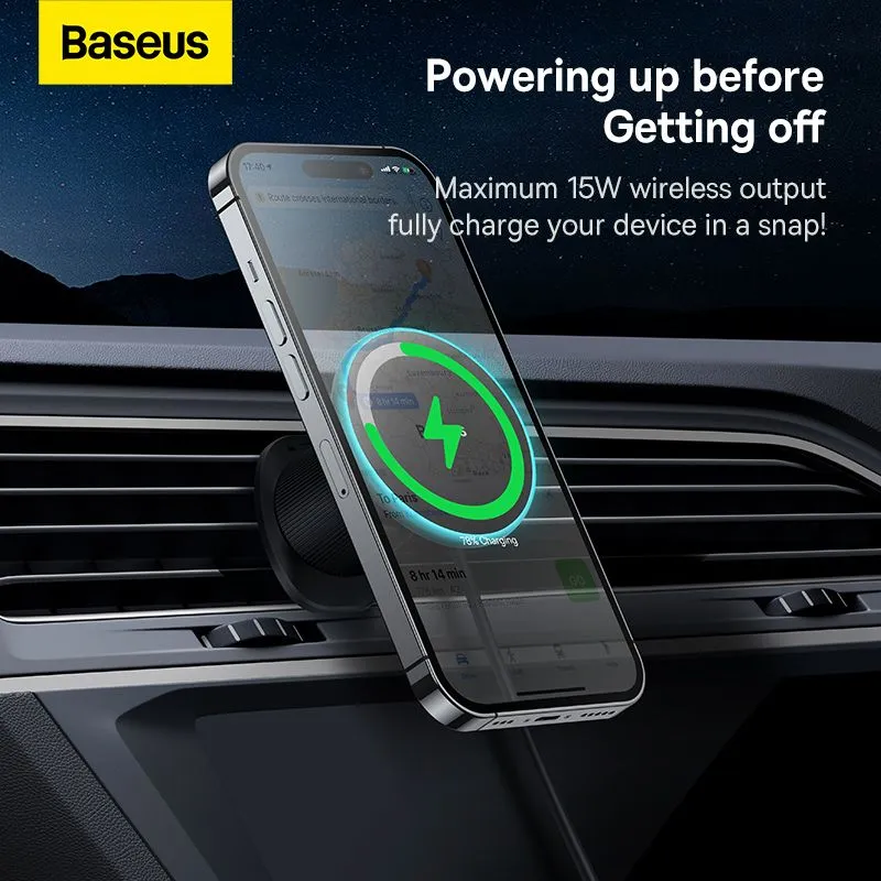 Holder magnetic Car Phone Holder Baseus with wireless charging CW01-C40141001111-00