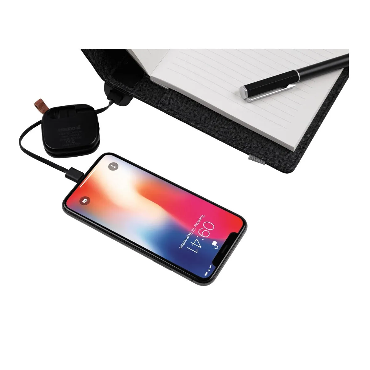 ITGL 905 KESSEL - Wireless Powerbank With Notebook - Black