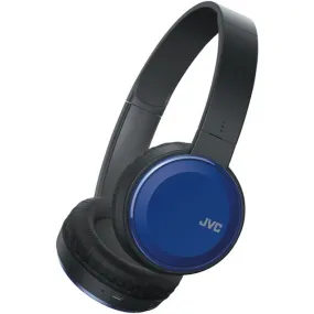 JVC HAS190BTA Colorful Bluetooth Headphones (Blue)