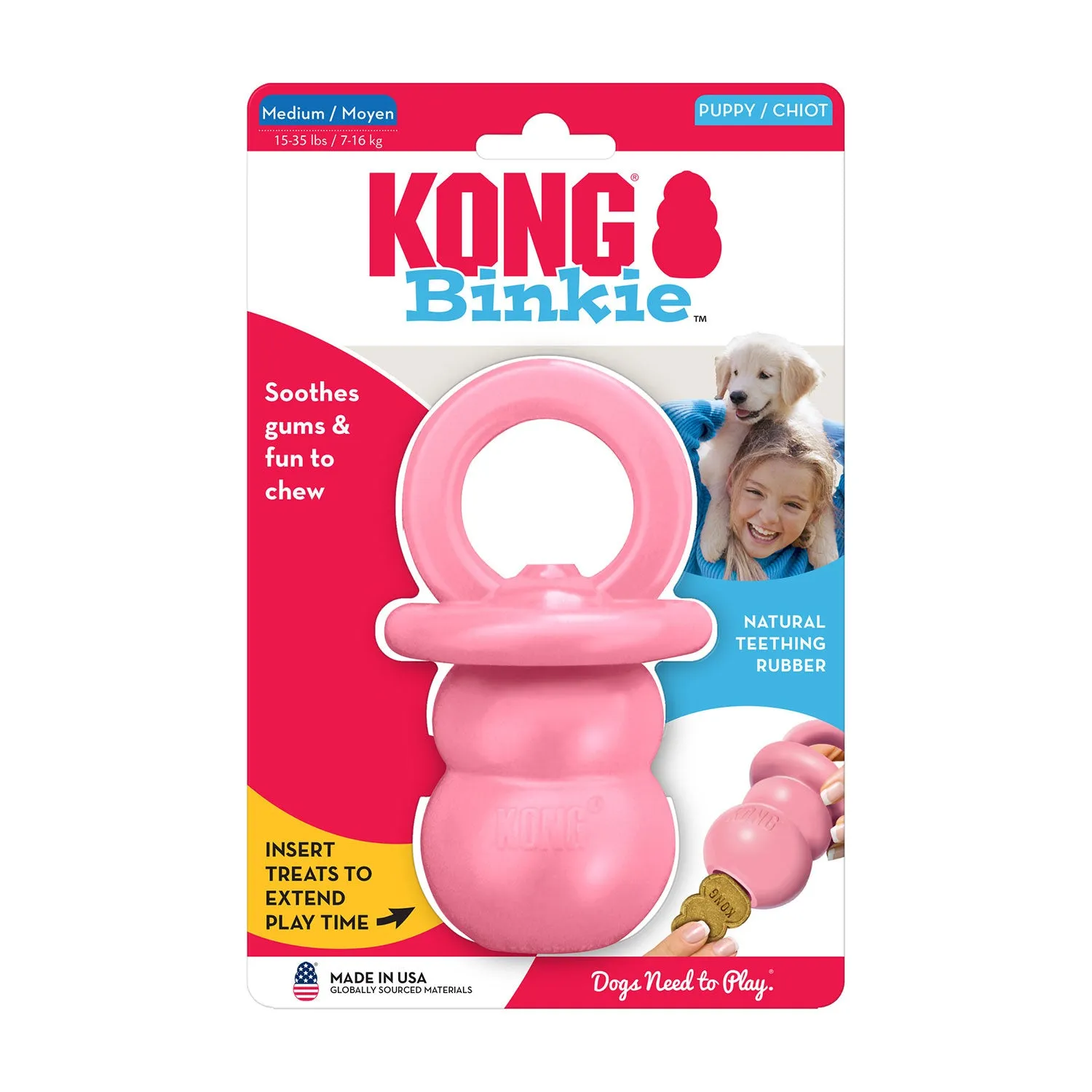 KONG Puppy Binkie Dog Toy