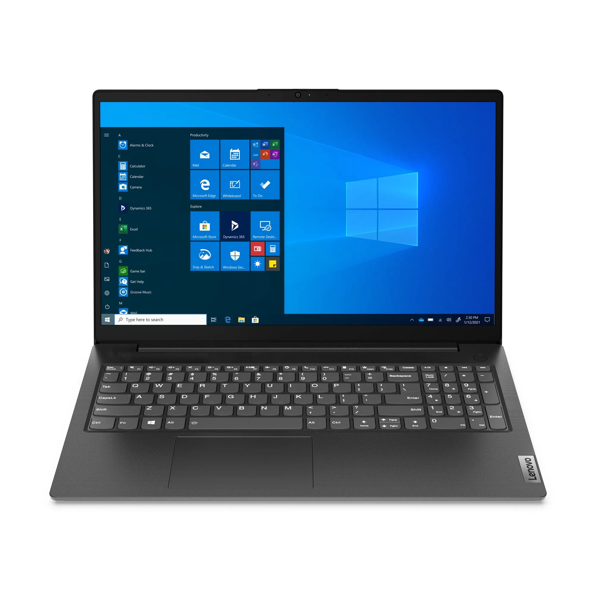 Lenovo V V15 AMD Ryzen™ 5 5500U Laptop 39.6 cm (15.6") Full HD 8 GB DDR4-SDRAM 256 GB SSD Wi-Fi 5 (802.11ac) Windows 11 Home Black