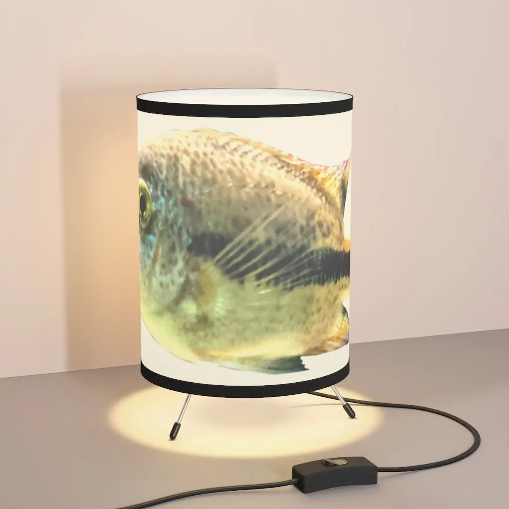 Light Fish Tripod Lamp with High-Res Printed Shade, US/CA plug