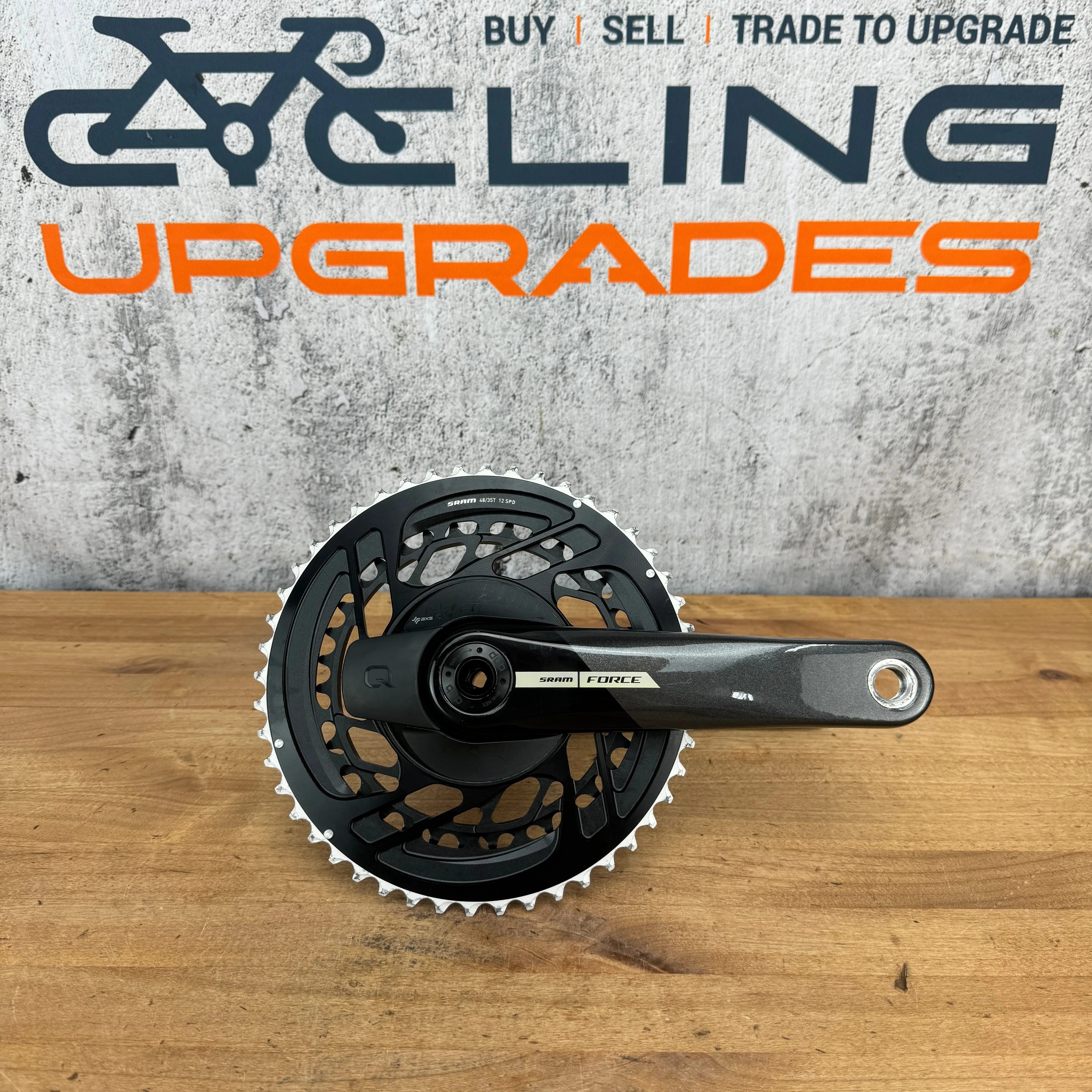 Low Mile! SRAM Force AXS D2 Power Meter 172.5mm 48/35t 12-Speed Carbon Crankset $800 MSRP