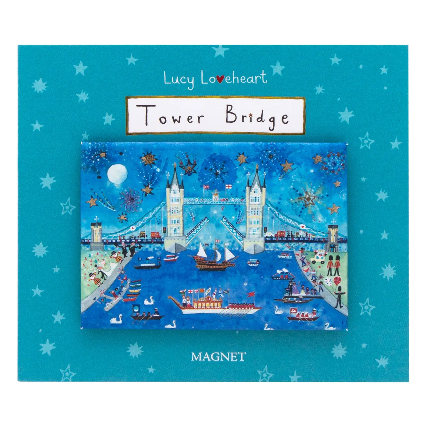 Lucy Loveheart The Wonder Bridge Foiled Magnet