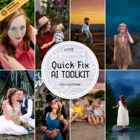 Luxe Quick Fix Artificial Intelligence (AI) Toolkit Lightroom Presets – Desktop