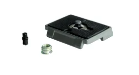 Manfrotto Quick Release Plate with 1-4" Screw & Rubber Grip